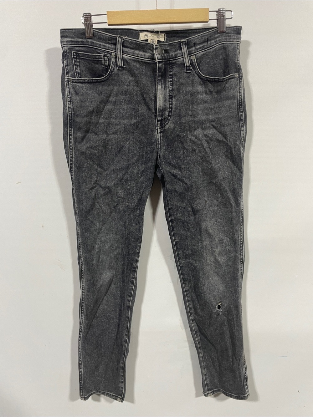Madewell Women's Washed Black Skinny Jeans